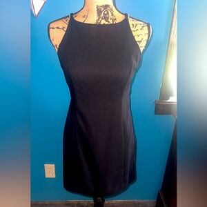 Miss Ashlee Women’s Dress Size 4 vntg 1980s rhinestone X strap